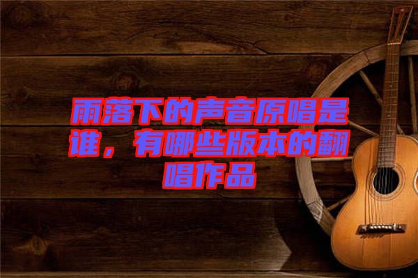雨落下的聲音原唱是誰，有哪些版本的翻唱作品