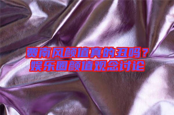 賈南風顏值真的丑嗎？娛樂圈顏值觀念討論
