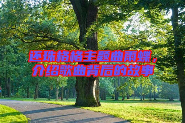 還珠格格主題曲雨蝶，介紹歌曲背后的故事
